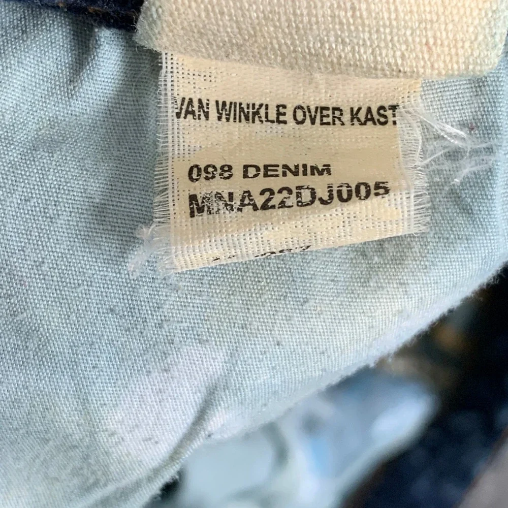 Ksubi Jeans Men 36x32 Van Winkle Denim Blue Fashion Button Fly